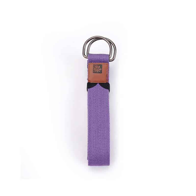 Sangle de Yoga en coton Violet 183 cm x 3.8 cm