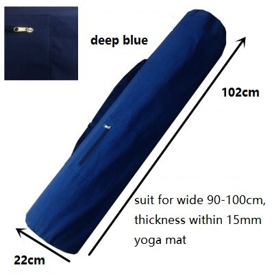 Sac yoga avec pochette à fermeture Bleu foncé
