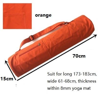 Sac yoga avec pochette à fermeture Orange