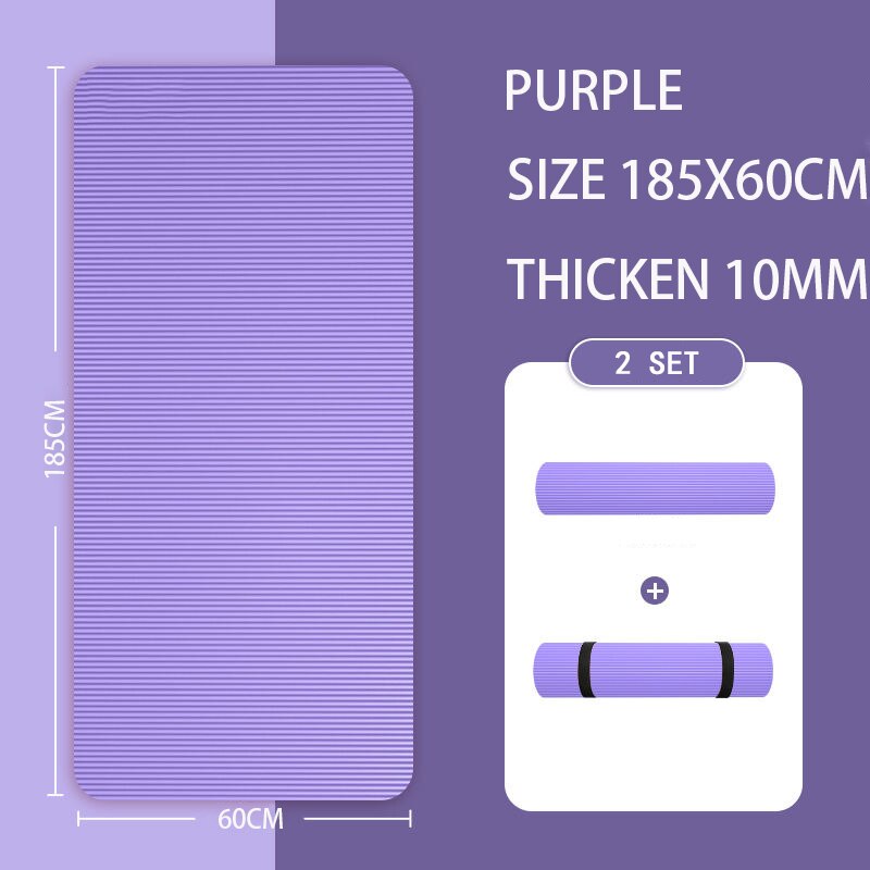 Tapis de Yoga épais extra long Violet